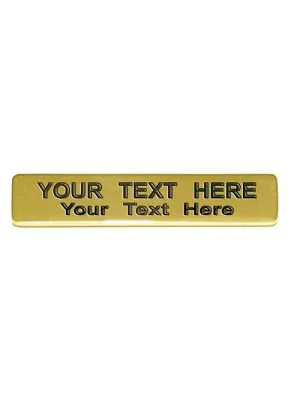 Metal Name Plate Badge with Engraving